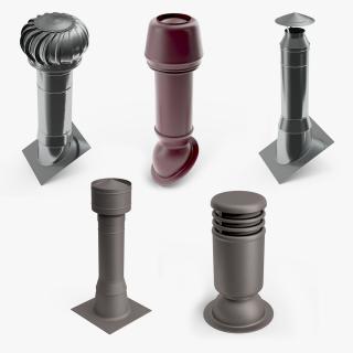 3D Chimneys Collection 3