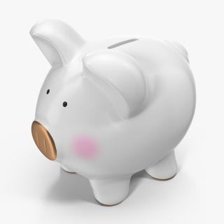 3D model Grey Piggy Bank