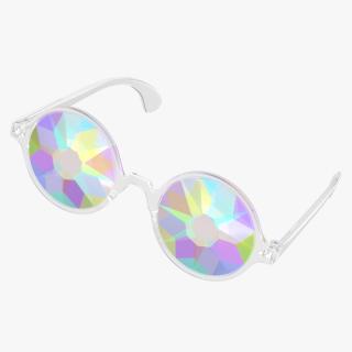 3D Kaleidoscope Crystal Glasses model