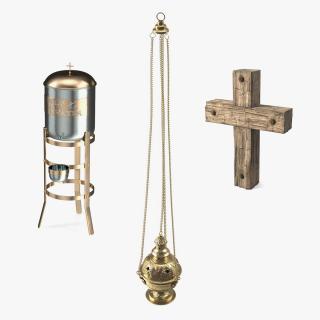 3D Religious Objects Collection model