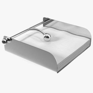 Napkin Holder Stainless Steel Full 3D model