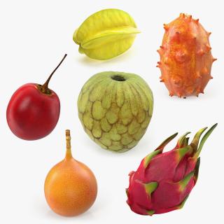 Exotic Fruits 3D Models Collection 3D model