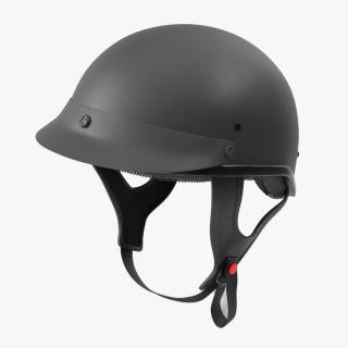 Motorcycle Half Helmet 3D