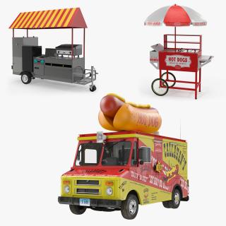 3D model Hot Dog Vending Machines and Supplies 3D Models Collection 2