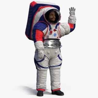 Spacesuit NASA Astronaut xEMU Greetings Pose 3D model