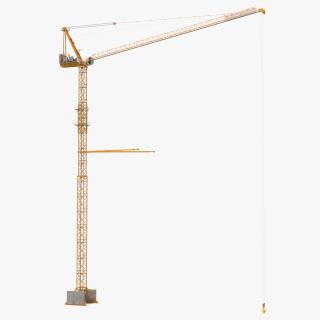 Tower Crane with Concrete Bucket 2 3D model