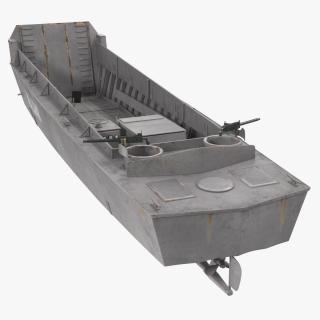 3D LCVP Higgins Boat Rusty model