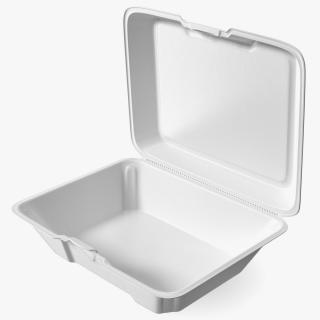 3D model Disposable Food Tray Open