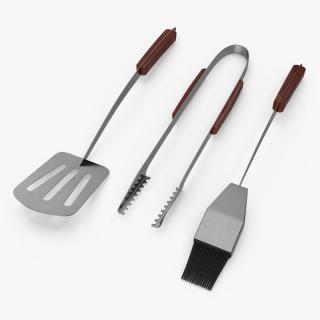 Grilling Tool Set 2 3D model