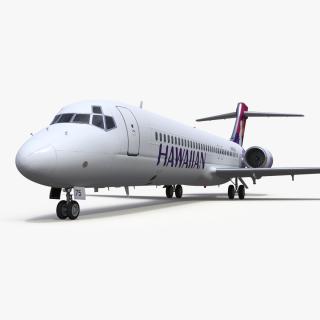 3D Hawaiian Boeing 717-200 Airlines Aircraft