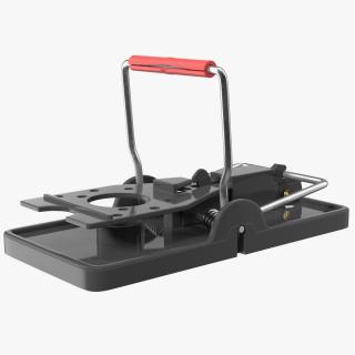 Plastic Mouse Trap Black 3D model