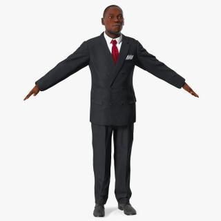 Stylish African American Business Man 3D