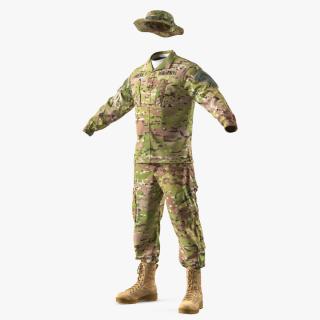 US Army Combat Uniform Camo 3D