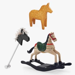 3D Toy Horses Collection 2 model