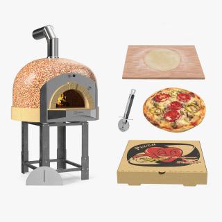 Pizza Prepearing Collection 3 3D model