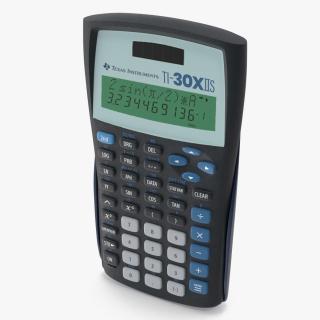 Scientific Calculator Black Switched ON 3D model