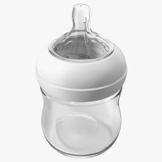 3D Baby Bottle with Nipple model