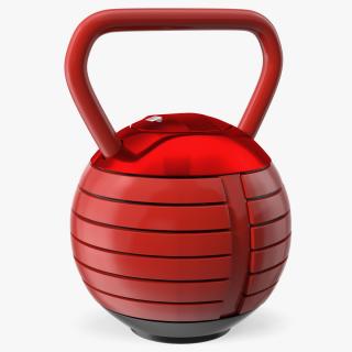 3D model Adjustable Kettlebell Red