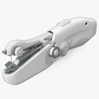 3D Designer Portable Sewing Machine White model