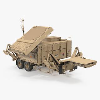 3D Patriot AN MPQ53 Radar Set Rigged model