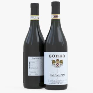 3D Sordo Barbaresco Bottle model