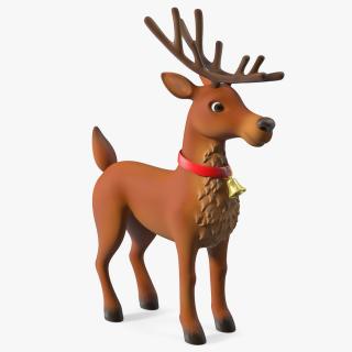 Christmas Reindeer Cartoon Basic Pose 3D