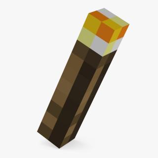 3D Minecraft Torch Light