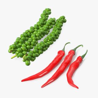 Fresh Peppers Collection 3D model