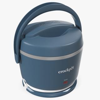 Portable Food Warmer Crockpot Blue 3D model