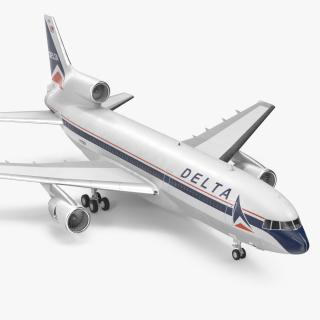 3D model Delta Air Lines Lockheed L1011 TriStar Rigged