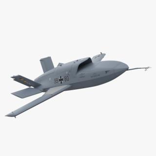 Jet Powered UAV EADS Barracuda Rigged 3D