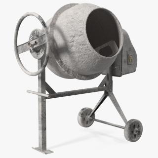 Dirty Portable Concrete Mixer 3D model