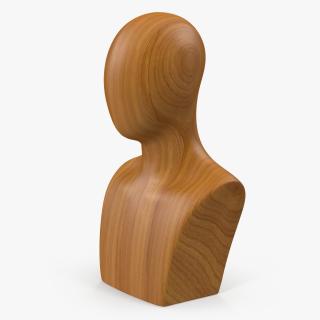 3D Male Wooden Head Mannequin