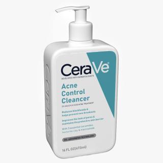 3D model CeraVe Cleanser Dispenser Bottle 473 ml Aquamarine