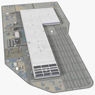 Huge Manufacturing Plant 3D model