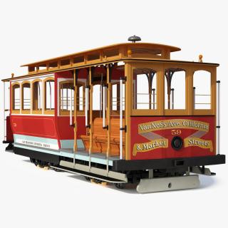 3D San Francisco Cable Car model