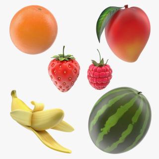 Cartoon Fruits Collection 4 3D