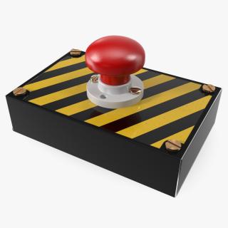 Industrial Emergency Stop Button 2 3D model