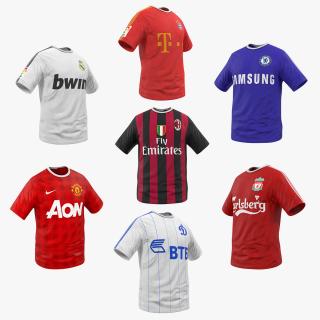 3D Soccer T-Shirts Collection 2 model