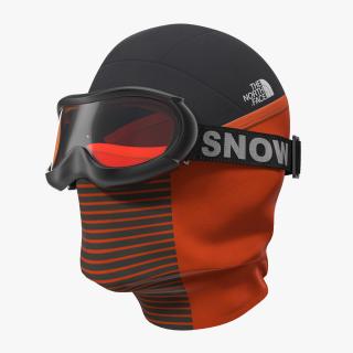 3D Balaclava Ski Face Mask with Goggles