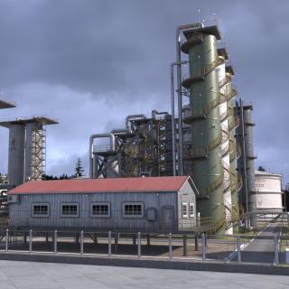 Oil Refinery Dirt 3D