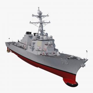 3D Arleigh Burke Destroyer Higgins DDG-76 model