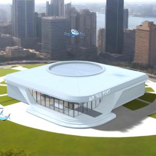 3D model Air Taxi Port 2