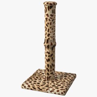 3D Cat Scratching Post Cheetah Spots model