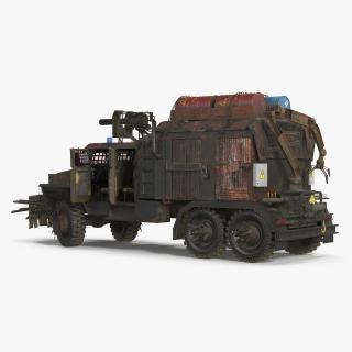 3D Apocalyptic Truck Rigged for Maya model