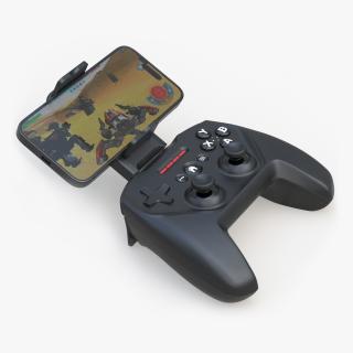 SteelSeries Mobile Gaming Controller With Smartphone 3D