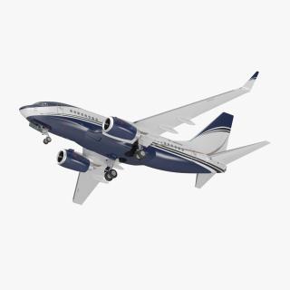 3D Boeing 737-600 with Interior Generic Rigged model