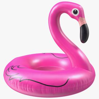 3D Inflatable Flamingo Swimming Ring model