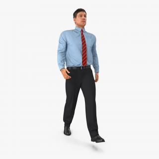 3D Office Worker Walking Pose