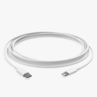 USB Type-C to Lightning Cable 3D model